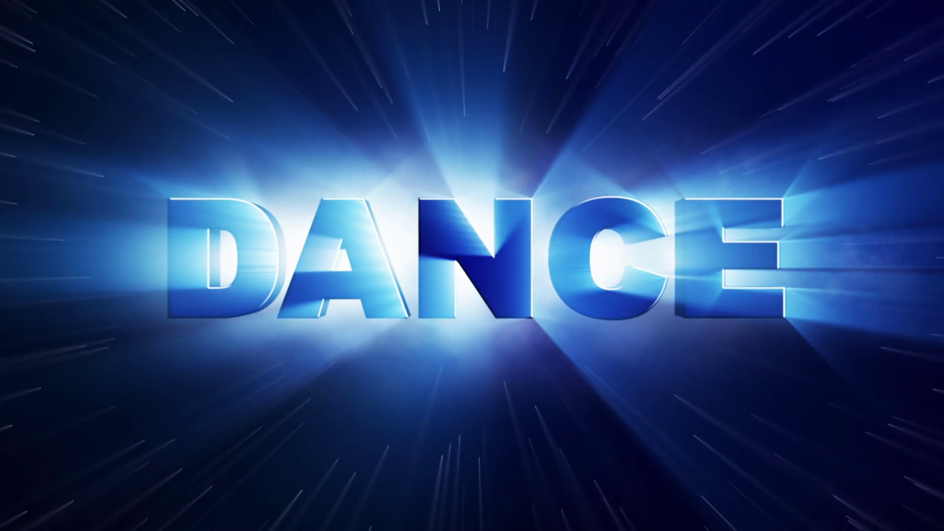 Dance Text Animation Particles Rings 4k Stock Motion Graphics SBV
