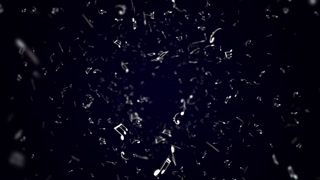 Falling Musical Notes Animation Background, Loop