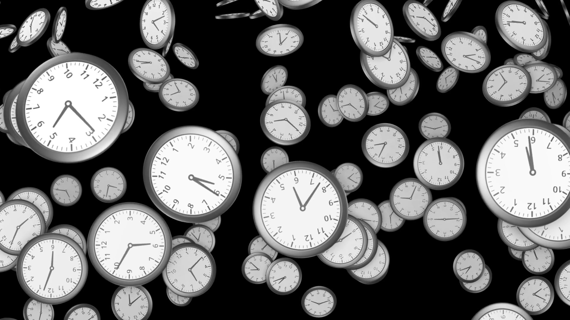 Falling Clocks Animation Technology Stock Motion Graphics SBV348621294