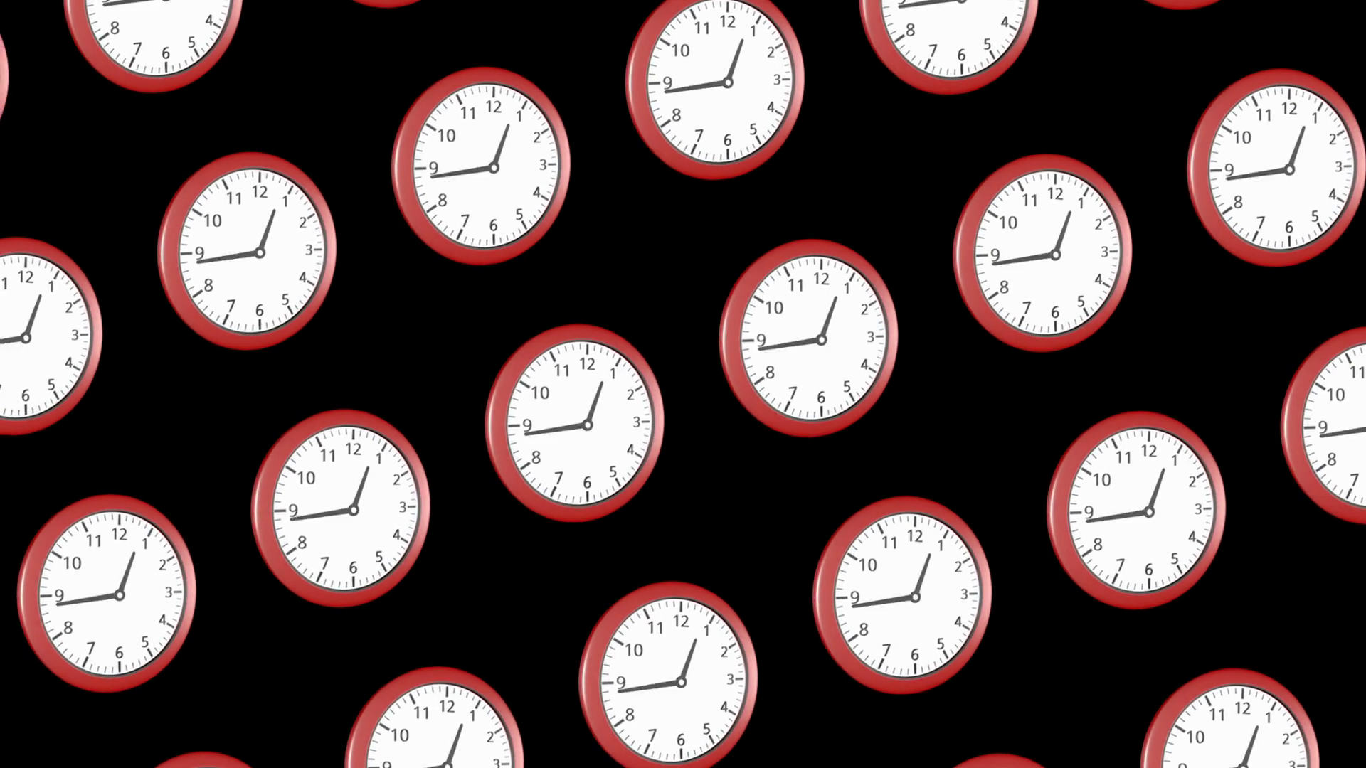 3d Moving Rotating Clocks Animation Stock Motion Graphics SBV347450861
