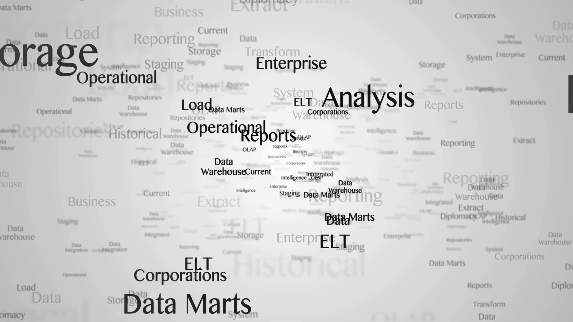Data Warehouse Keywords Animation Background Stock Motion Graphics SBV