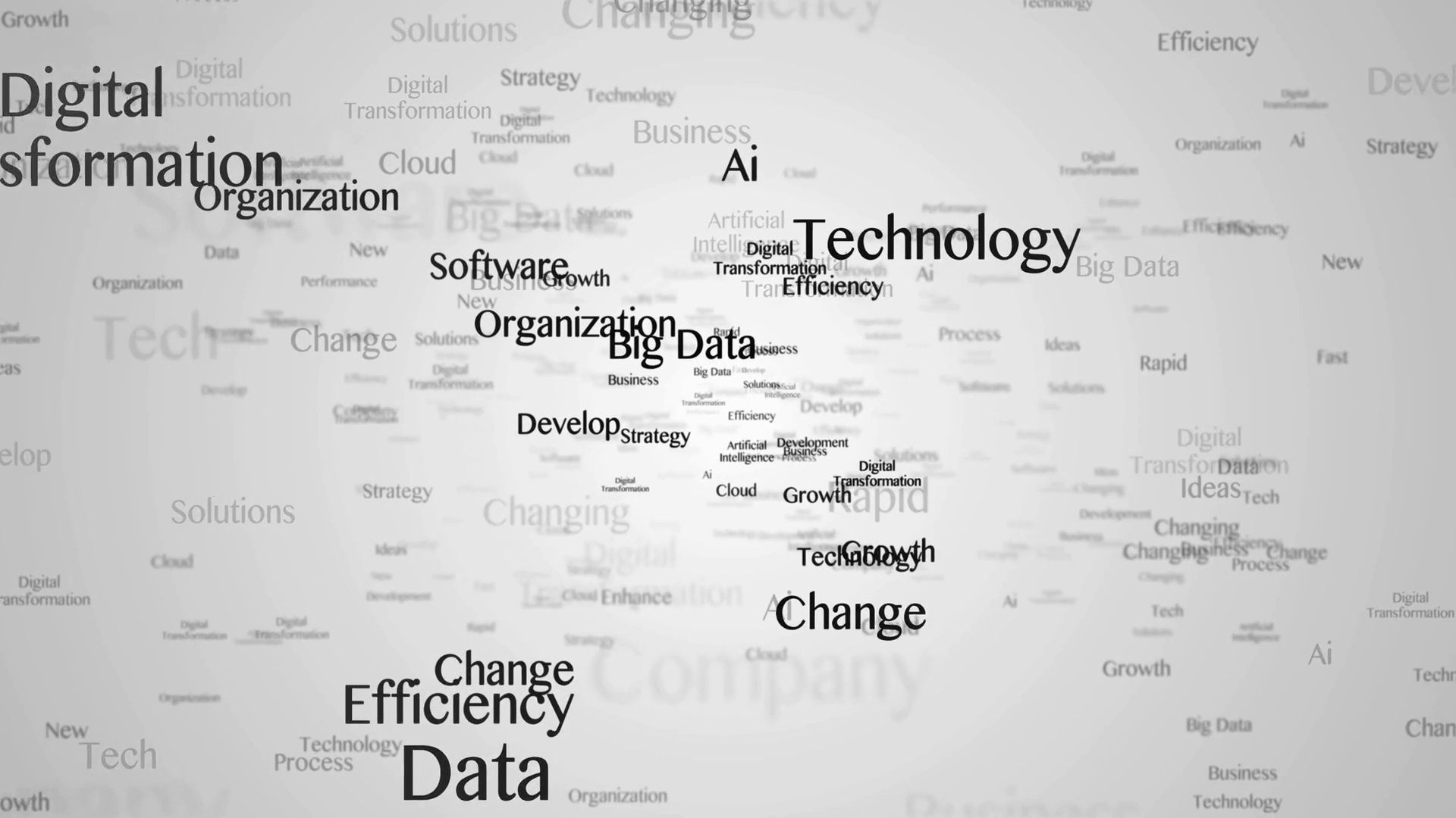 Digital Transformation Keywords Animation Stock Motion Graphics SBV