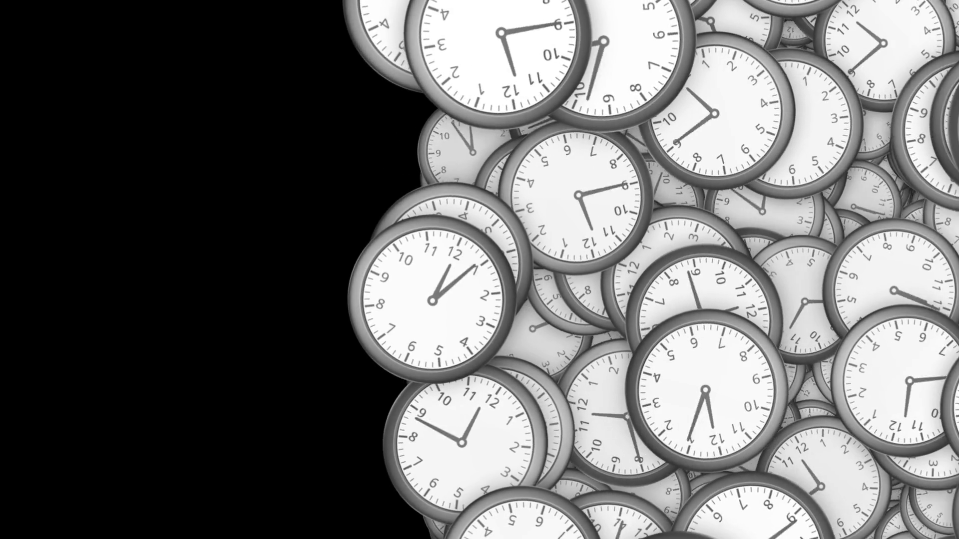 Falling Clocks Transition Animation Stock Motion Graphics SBV348456354