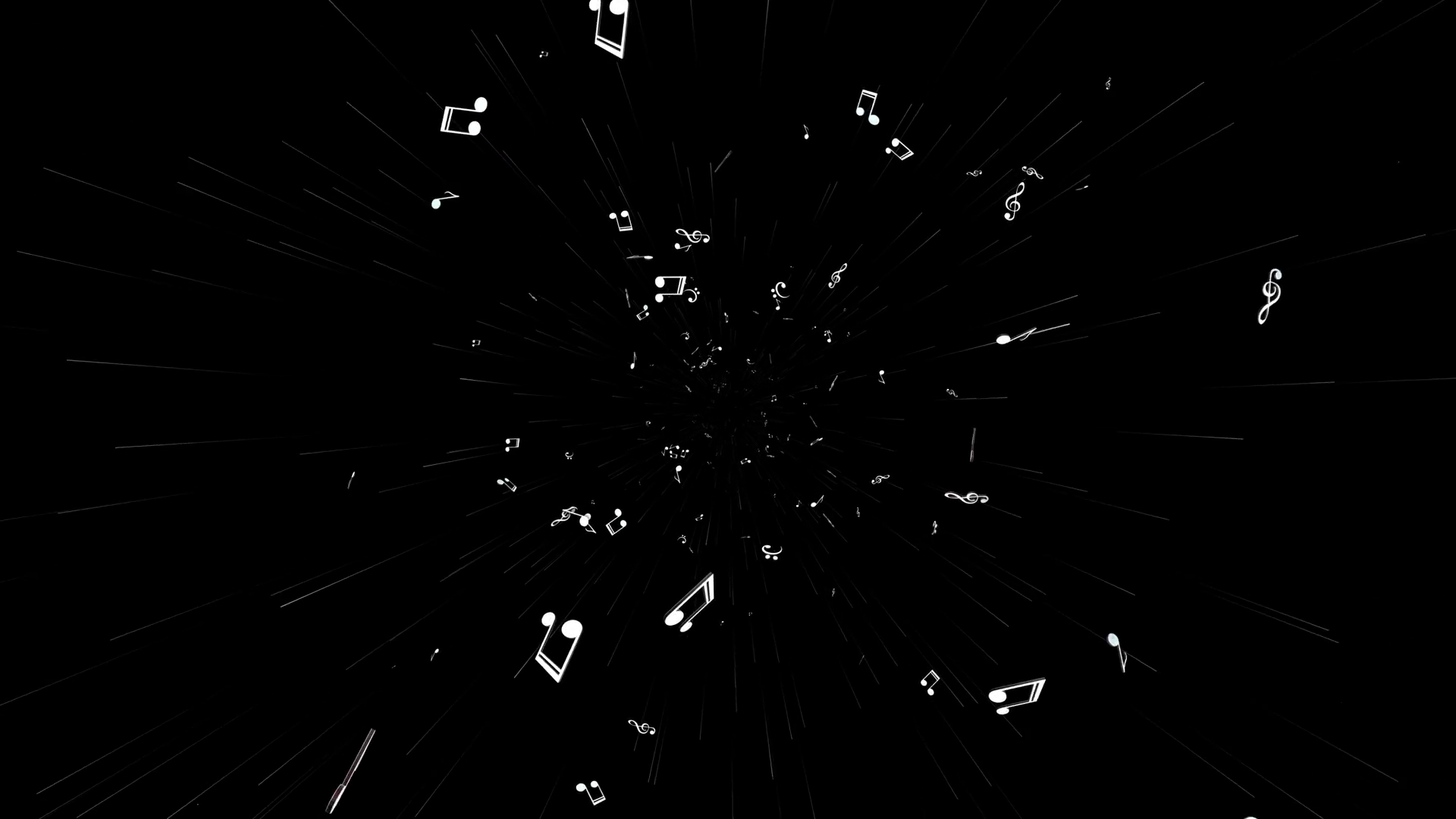 Falling Musical Notes Animation Background Stock Motion Graphics SBV ...