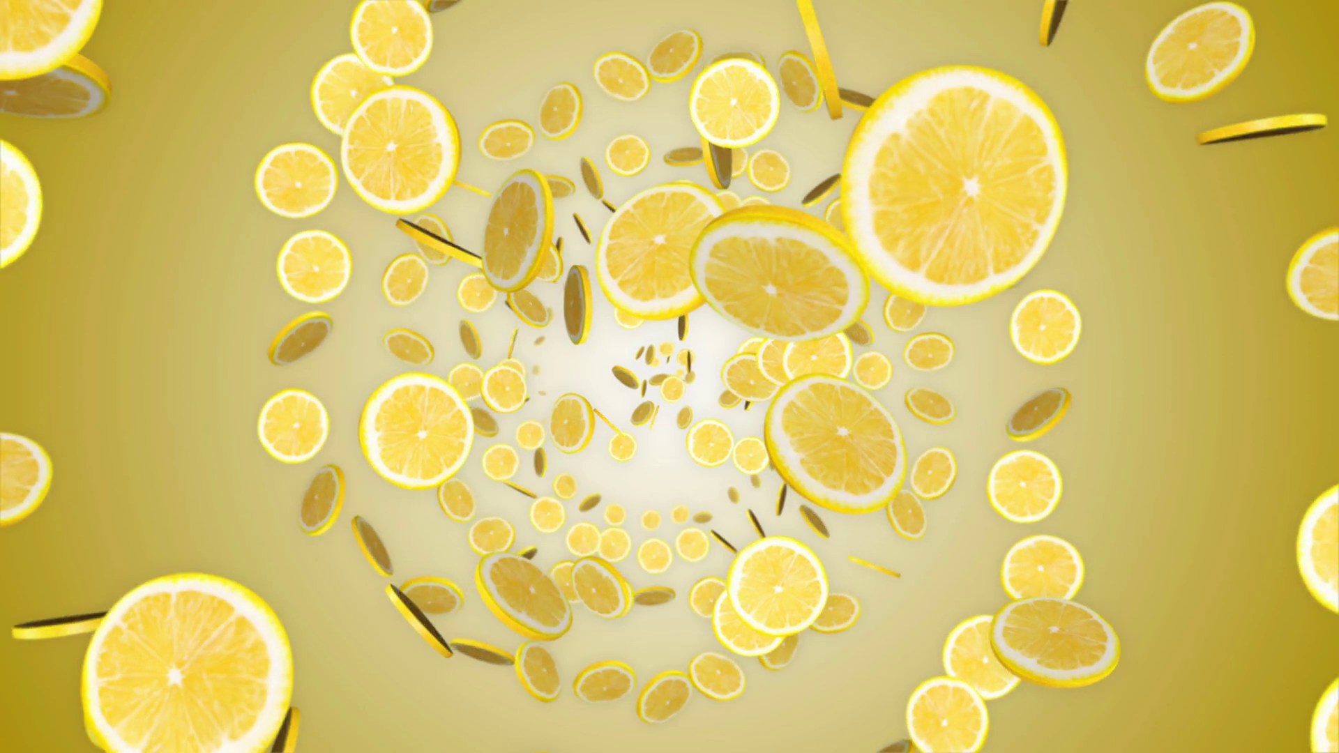 Falling Lemons Slices Fruits Animation Stock Motion Graphics SBV ...