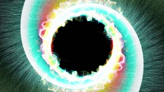 Magical Particles Spiral Ring Abstract Background, Animation, Rendering, Loop, 4k