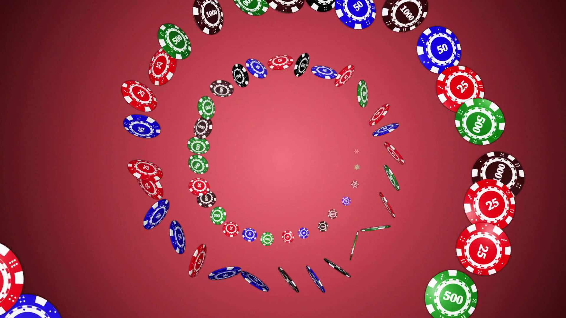 Falling Poker Chips Animation Background Stock Motion Graphics SBV
