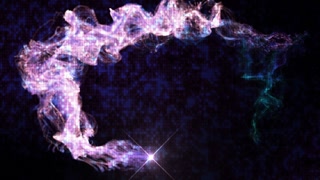 Magical Particles Ring Abstract Background, Animation, Rendering, Loop, 4k