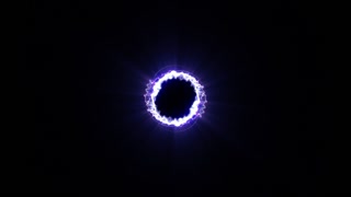 Magical Particles Ring Abstract Background, Animation, Rendering, Loop, 4k