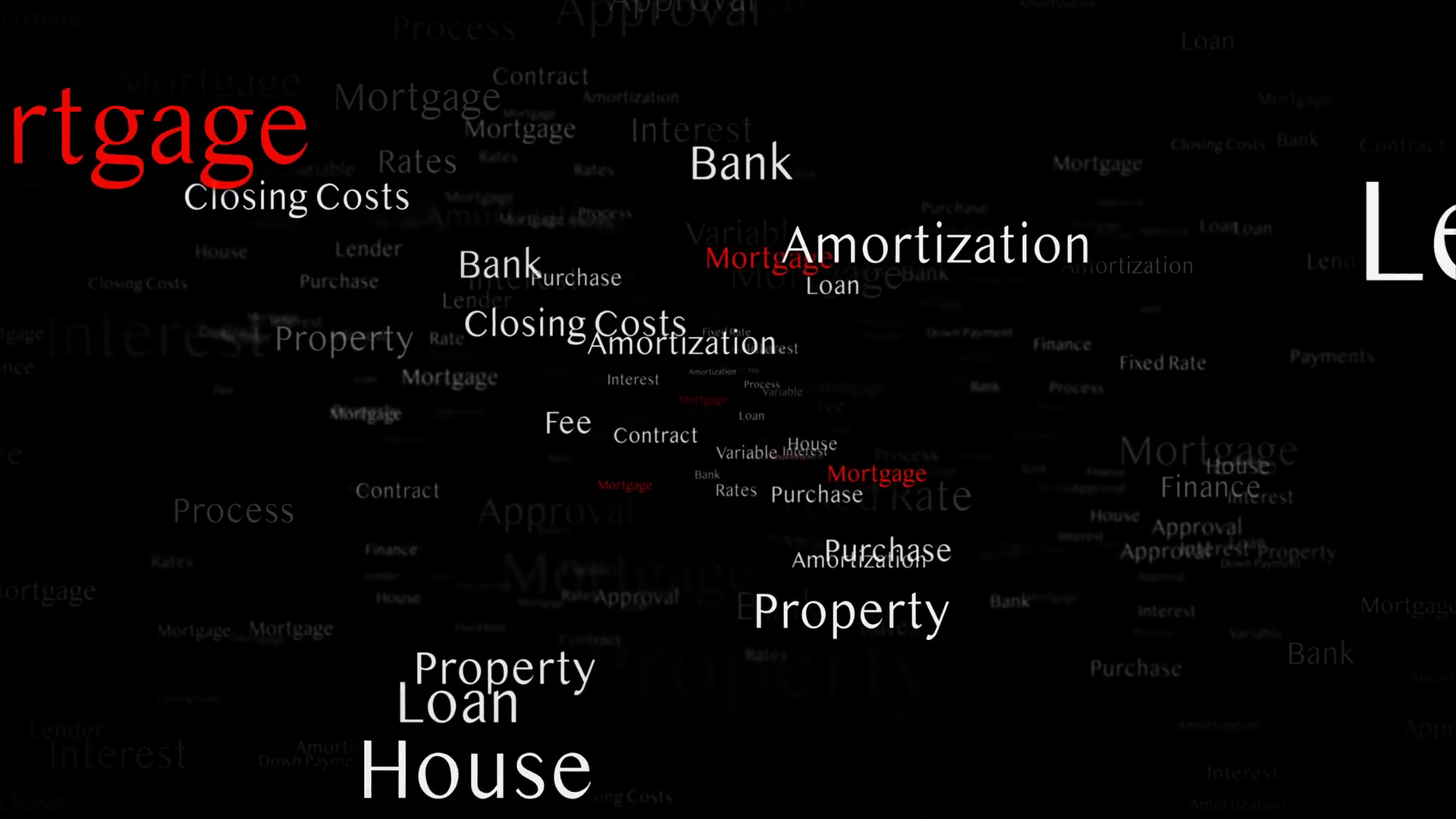 MORTGAGE Keywords Animation, Background, Loop, 4k Motion Background 0056 SBV346431297
