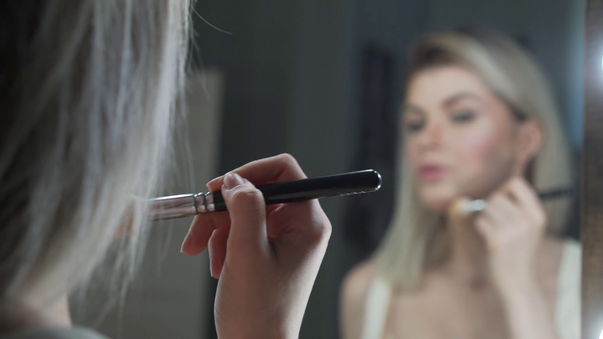 Makeup Tutorial Youthful Beauty Applying Stock Footage SBV324860480