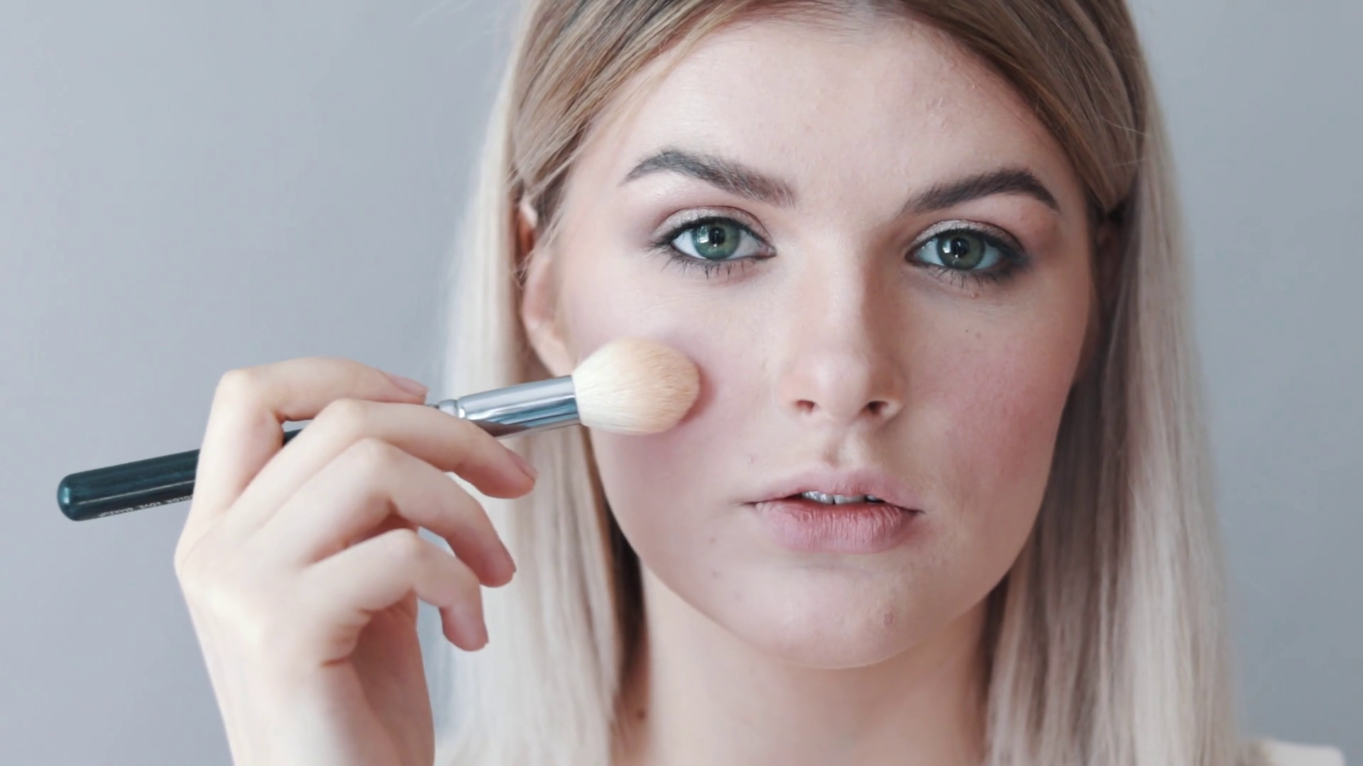 Makeup Tutorial Youthful Beauty Applying Stock Footage SBV325166201