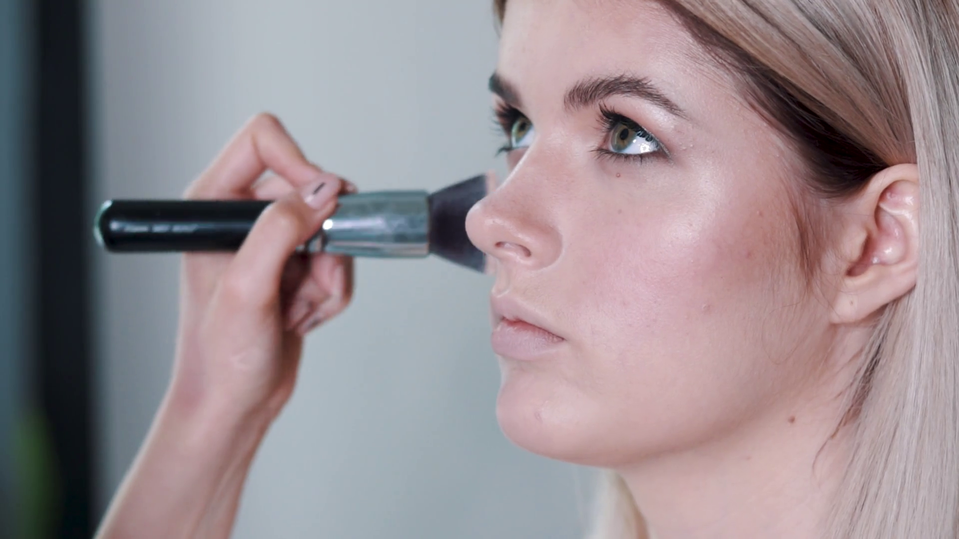 Makeup Tutorial Youthful Beauty Applying Stock Footage SBV325175936