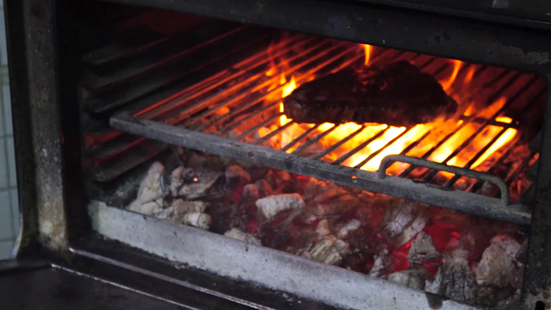 Tasty grilled steak in oven Stock Video Footage Storyblocks
