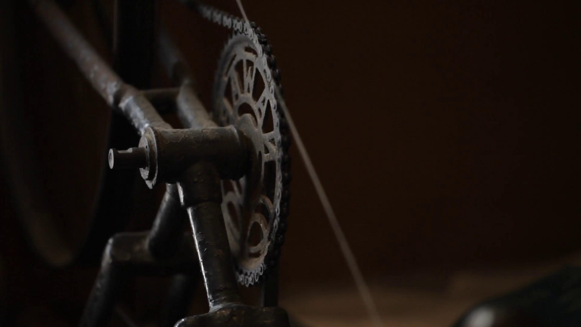 CU Thread on Spinning Wheel / India Stock Video Footage 0008 SBV