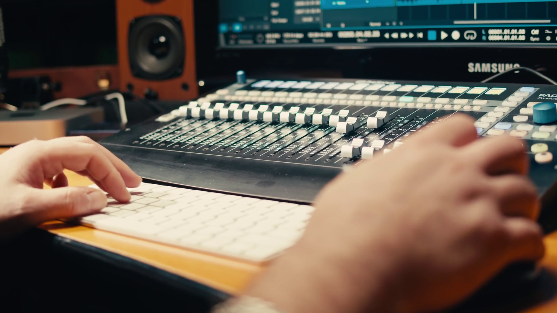 Sound Engineer In Studio Making Music Asian Stock Footage SBV-352004605 ...