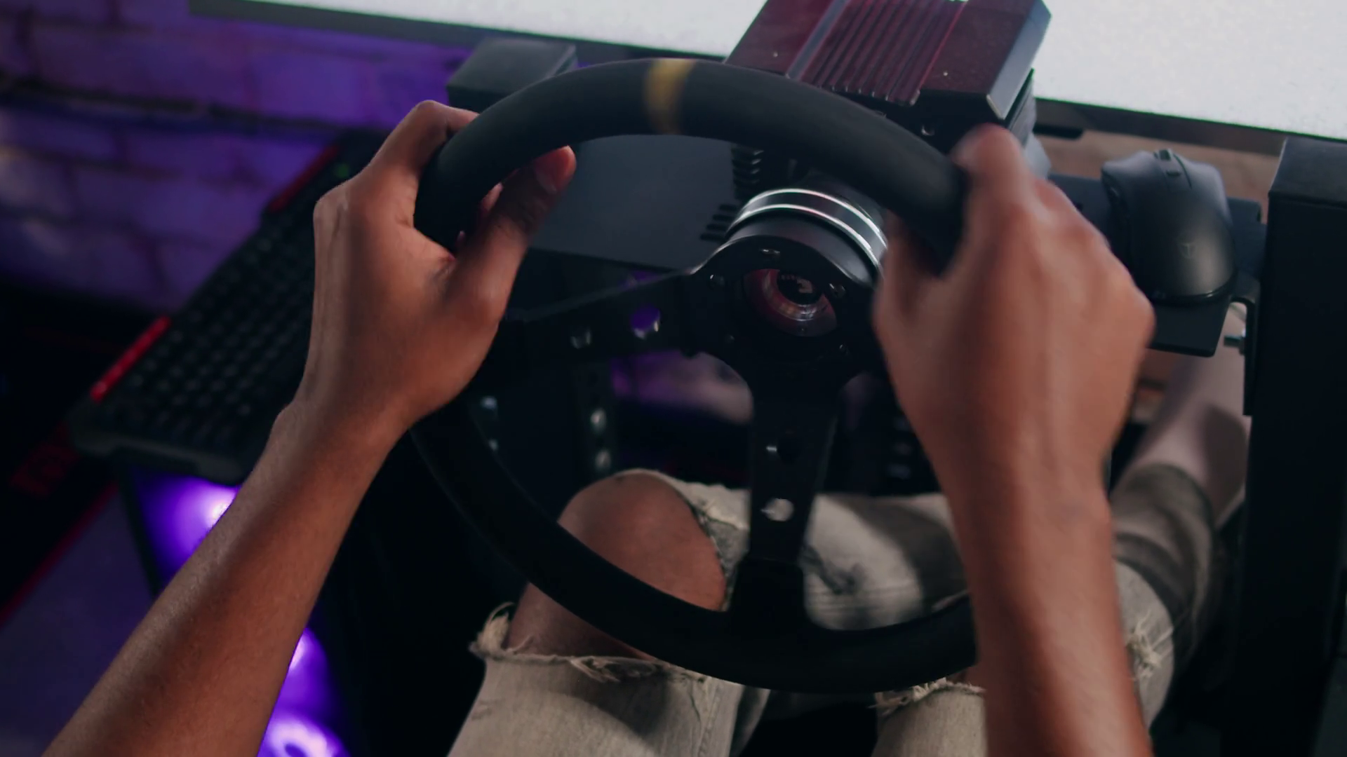 Gamers Are Playing Racing Games On Car Stock Footage SBV-352092020 ...