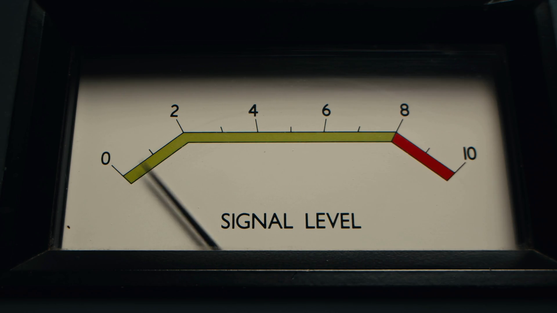 Dial Indicator Of Audio Signal Level Stock Footage SBV-352575527 ...