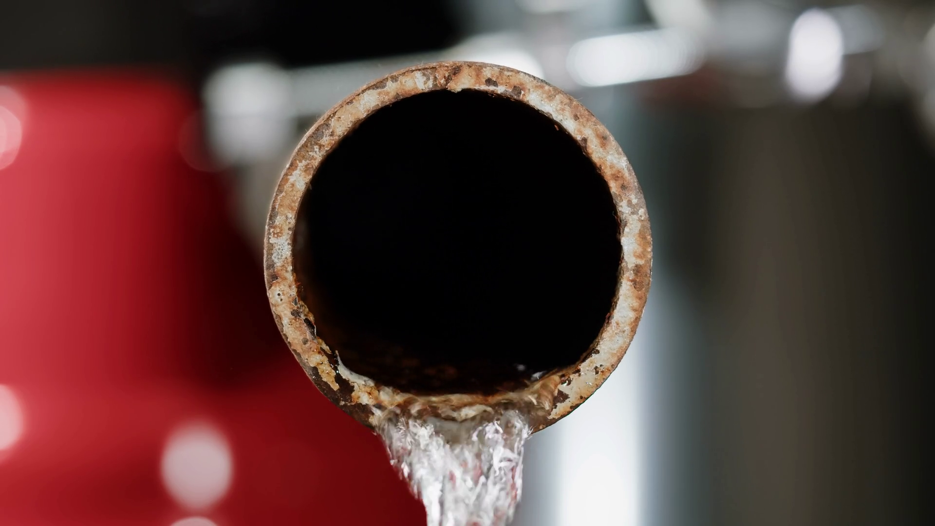 Waste Water Pipes Close Up On Factory Stock Footage SBV347500192