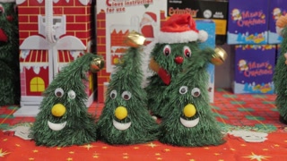 christmas market. Christmas decoration . Colorful Christmas decorations shop store street