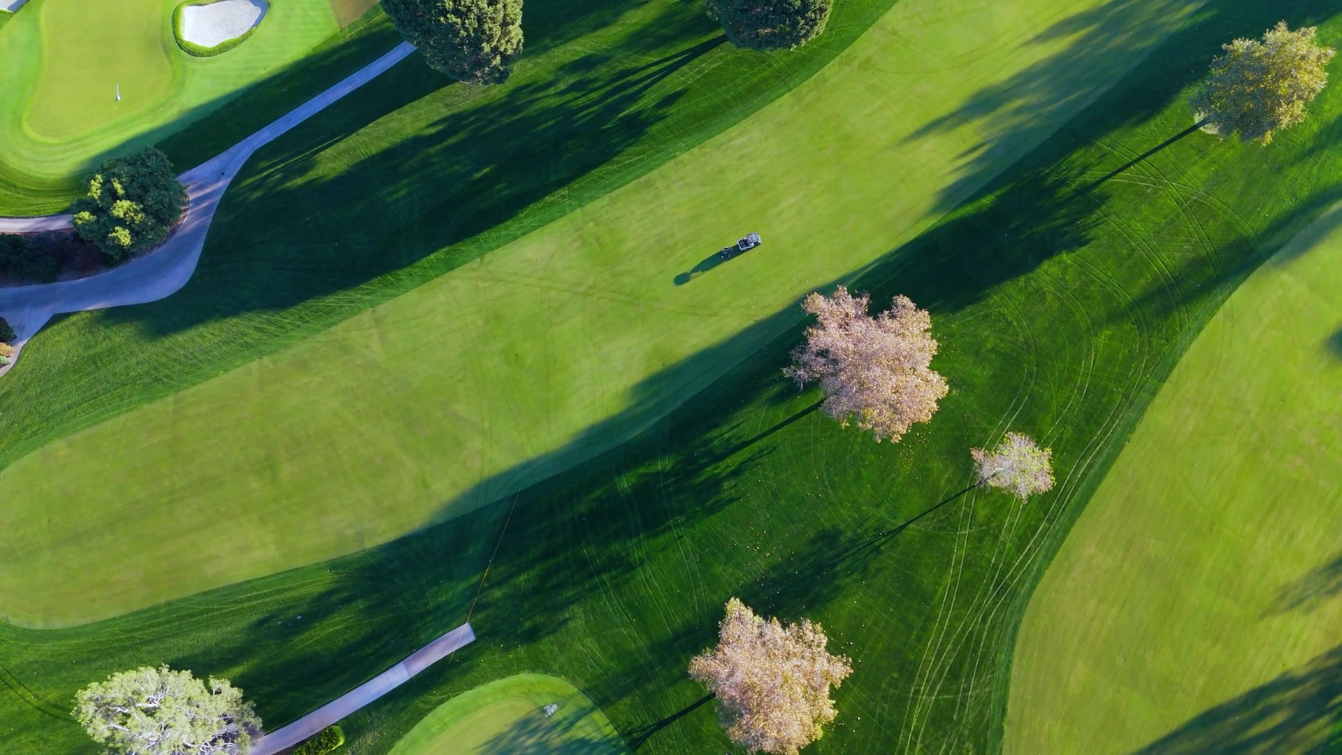 Stunning Aerial View Of Golf Course At Stock Footage SBV-351696523 ...