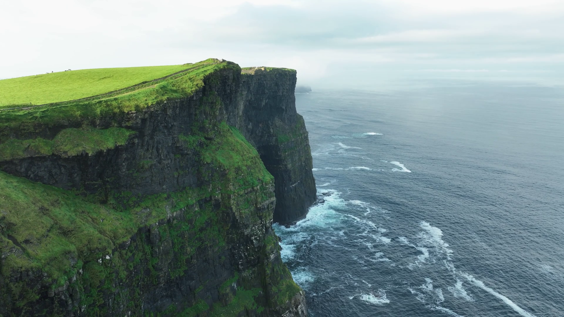 Cliffs Of Moher Steep Precipice Ireland Stock Footage SBV-348701199 ...