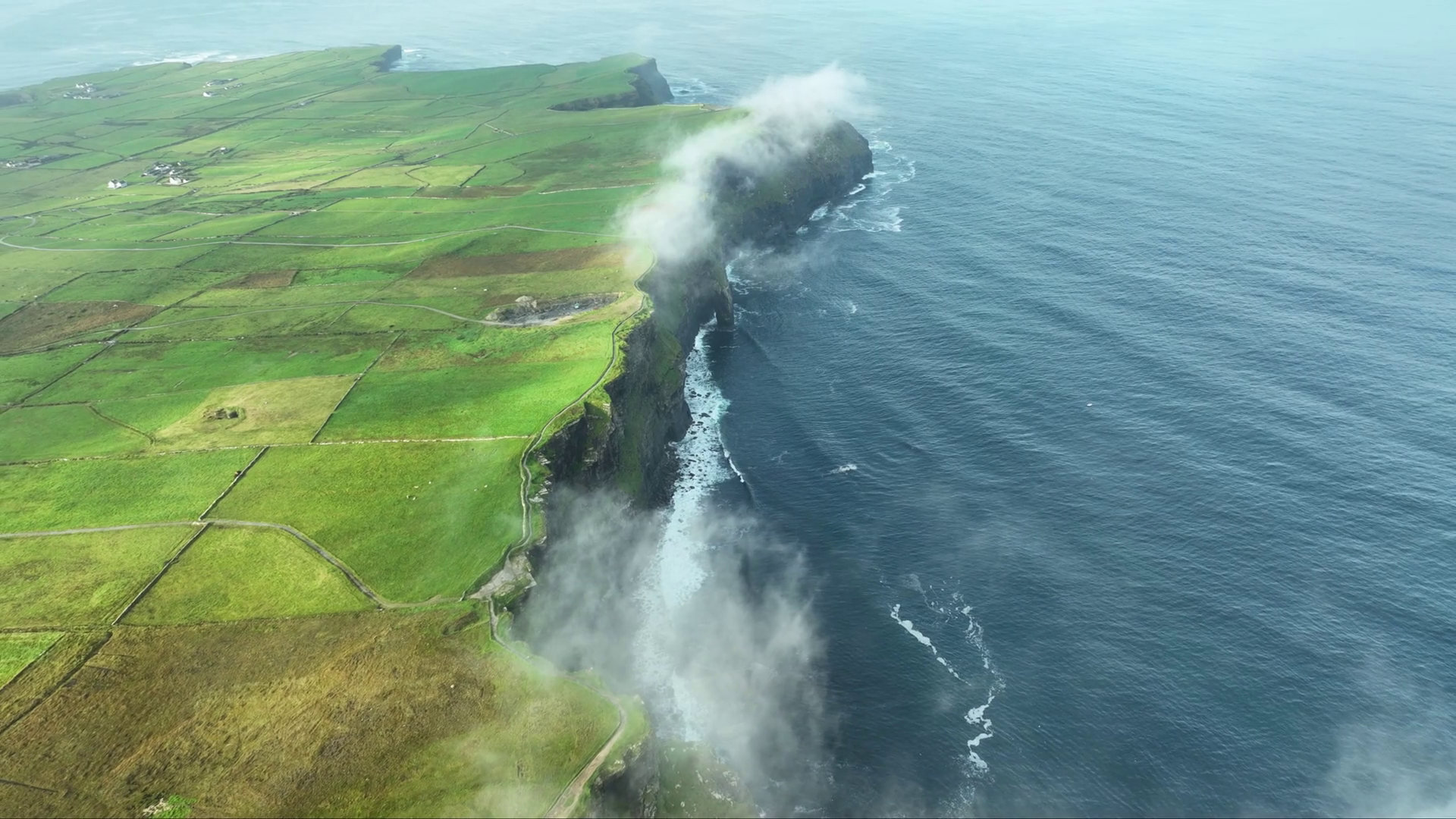 Cliffs Of Moher Steep Precipice Ireland Stock Footage SBV-348637207 ...