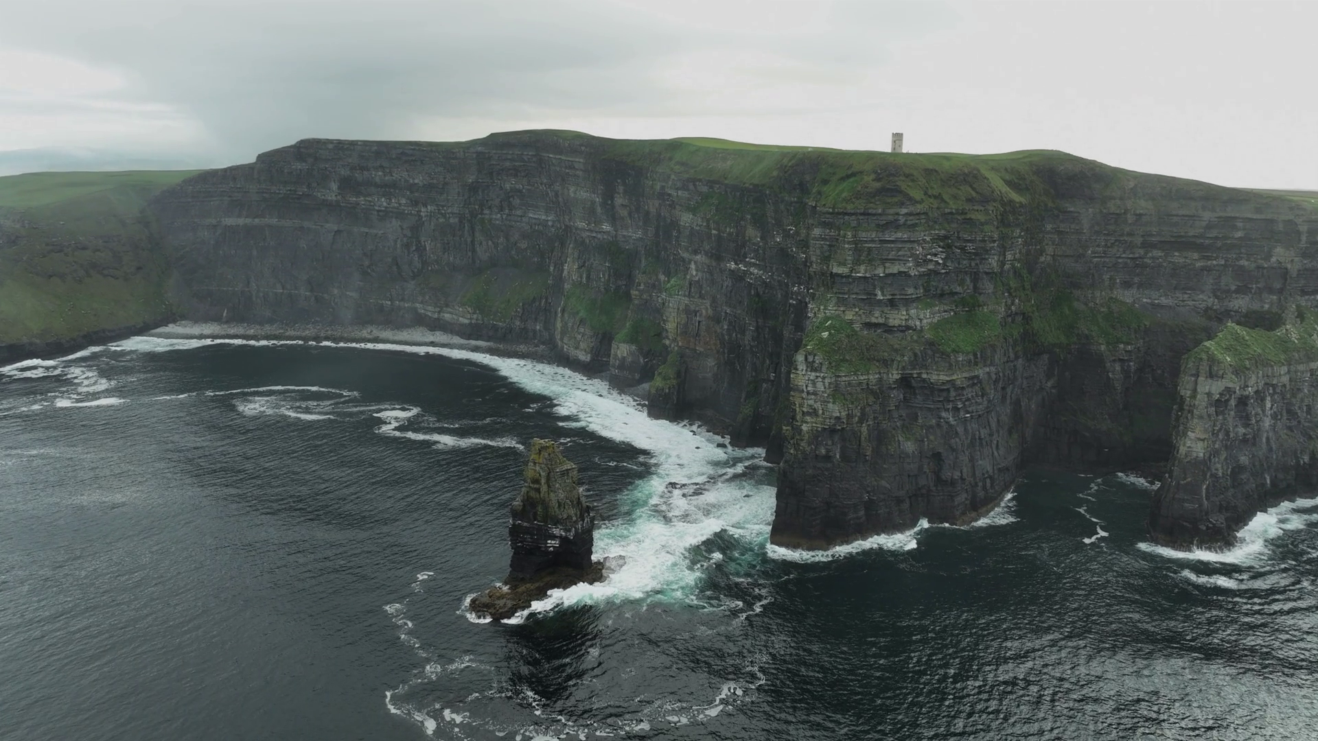 Cliffs Of Moher Steep Precipice Ireland Stock Footage SBV-348641965 ...
