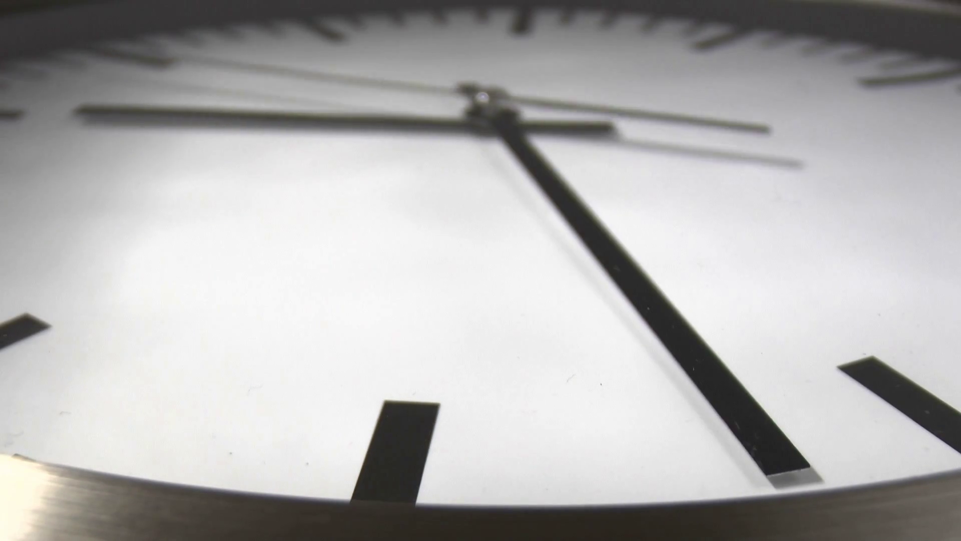 White clock time lapse. Ticking fast Stock Video Footage 0024 SBV