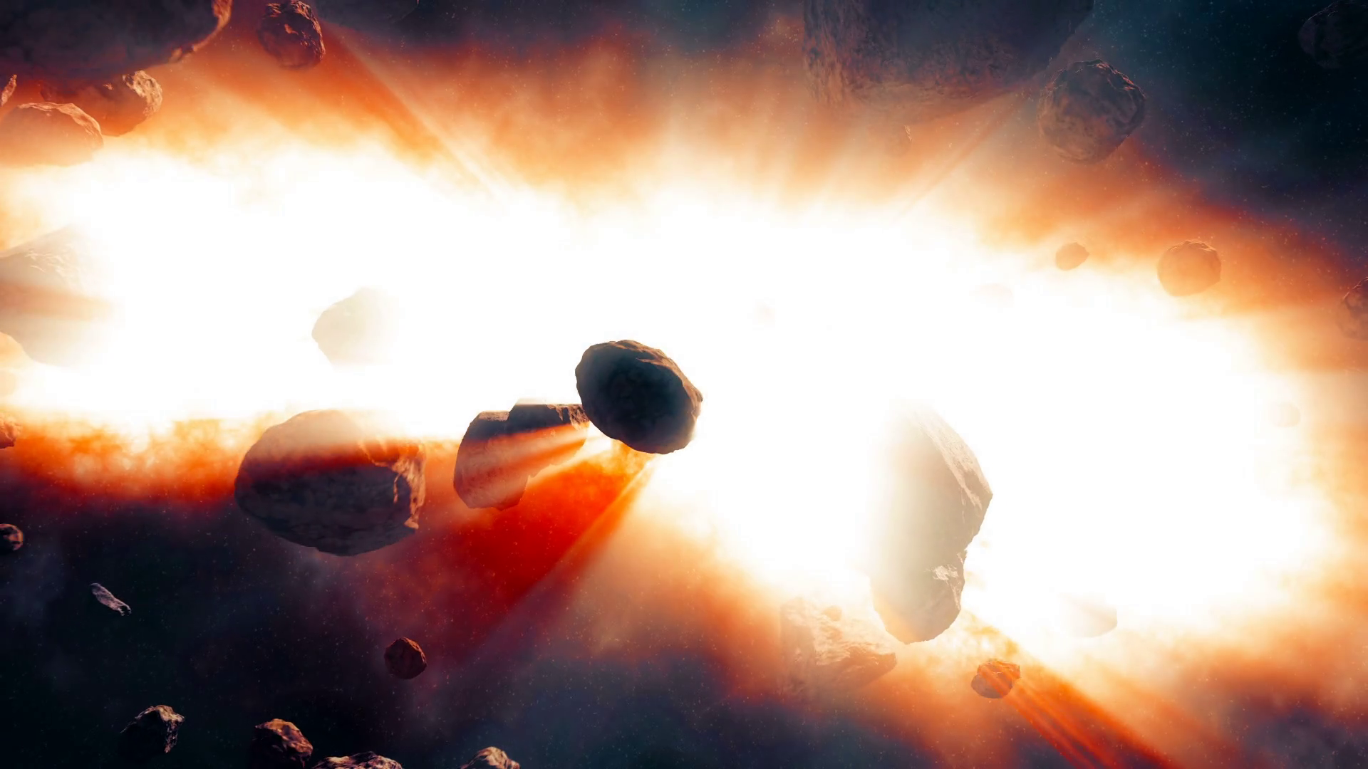 Asteroids Coming Close From Deep Space Stock Motion Graphics SBV ...