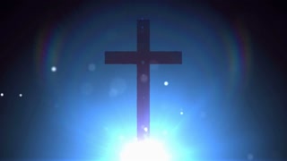 Blue Light Particle Cross