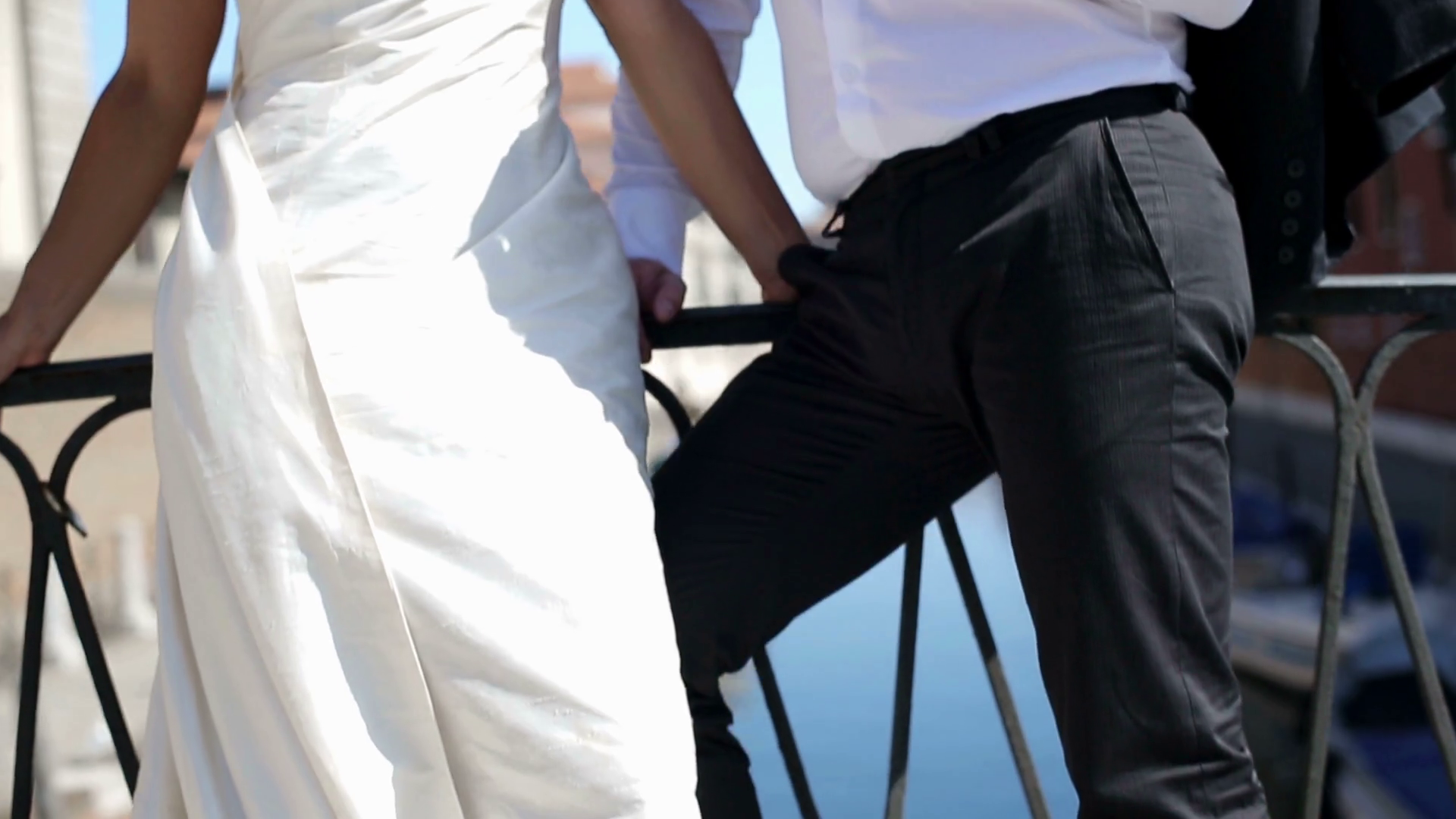 Bride and Groom before wedding Stock Video Footage 0020 SBV301322503