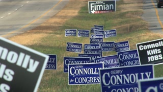 Campaign Signs in the Median