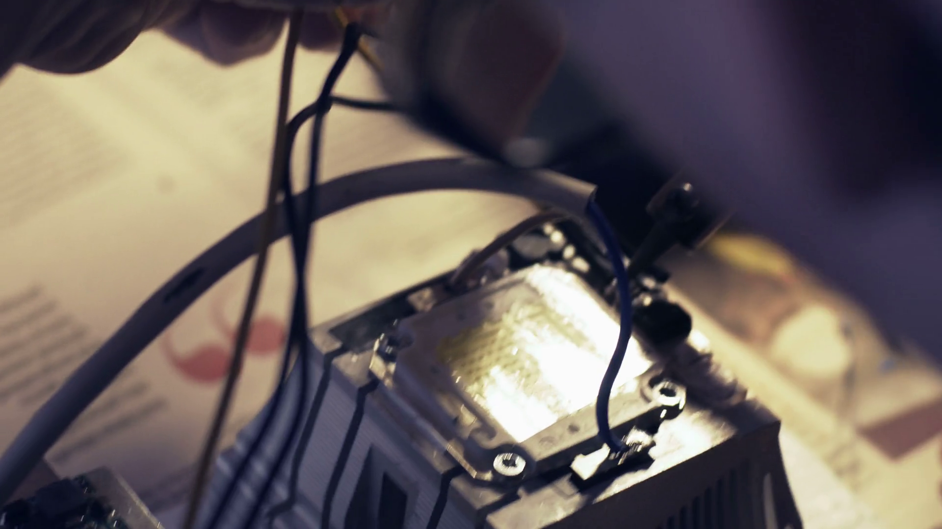 Close up Of Young Man Soldering Wires Man Constructing During His Free 