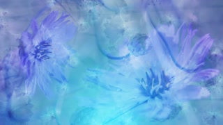 Colorful flowers background animation loop