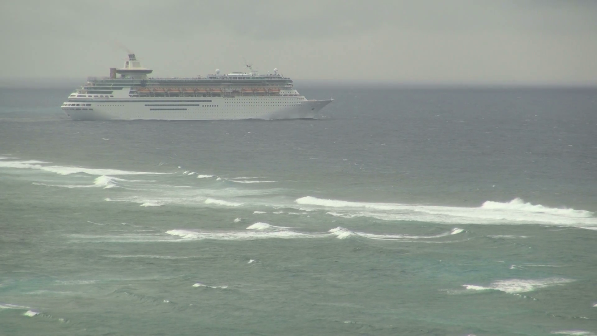 big wave on cruise ship