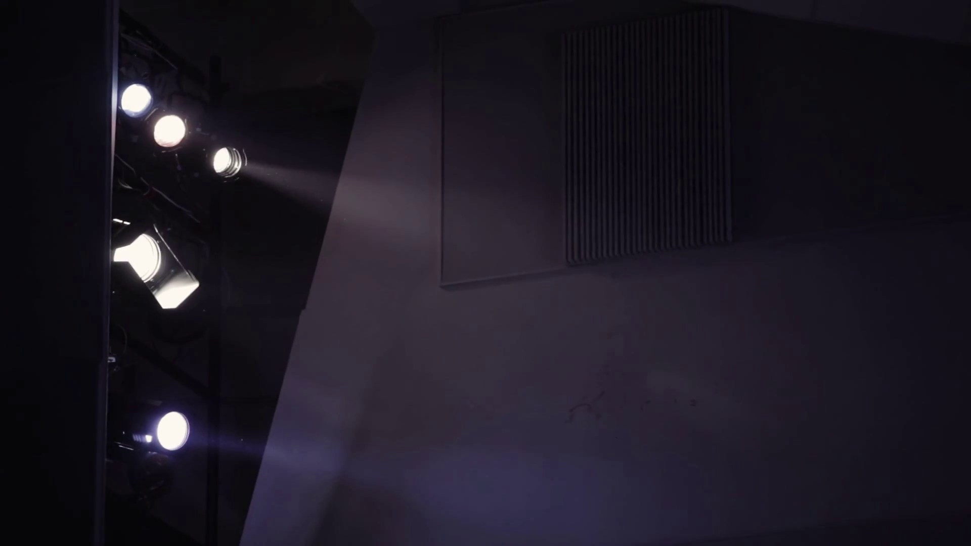 Five Floodlights In Theatre Stock Footage SBV300220551 Storyblocks