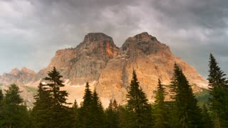 Fog and Clouds in the Mountains. Time Lapse UHD