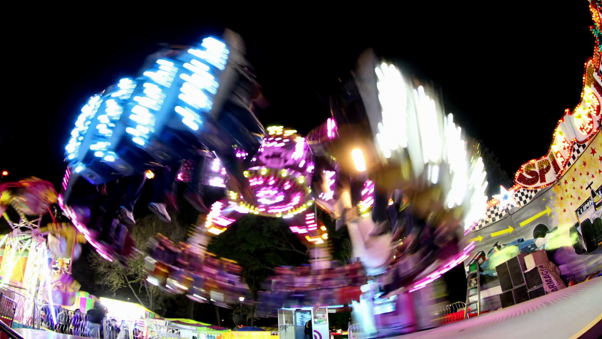 Light Rides At Fair Stock Footage SBV-300185729 - Storyblocks
