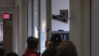 Long Voting Line Zoom Out