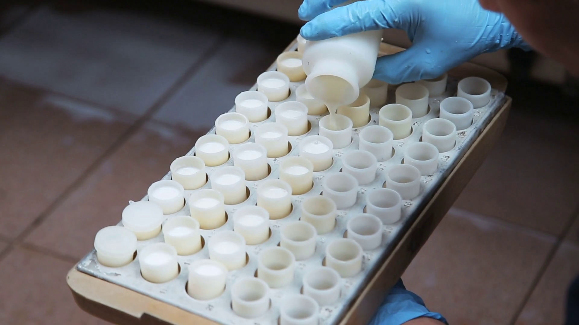 sampling of milk on the quality Stock Video Footage Storyblocks
