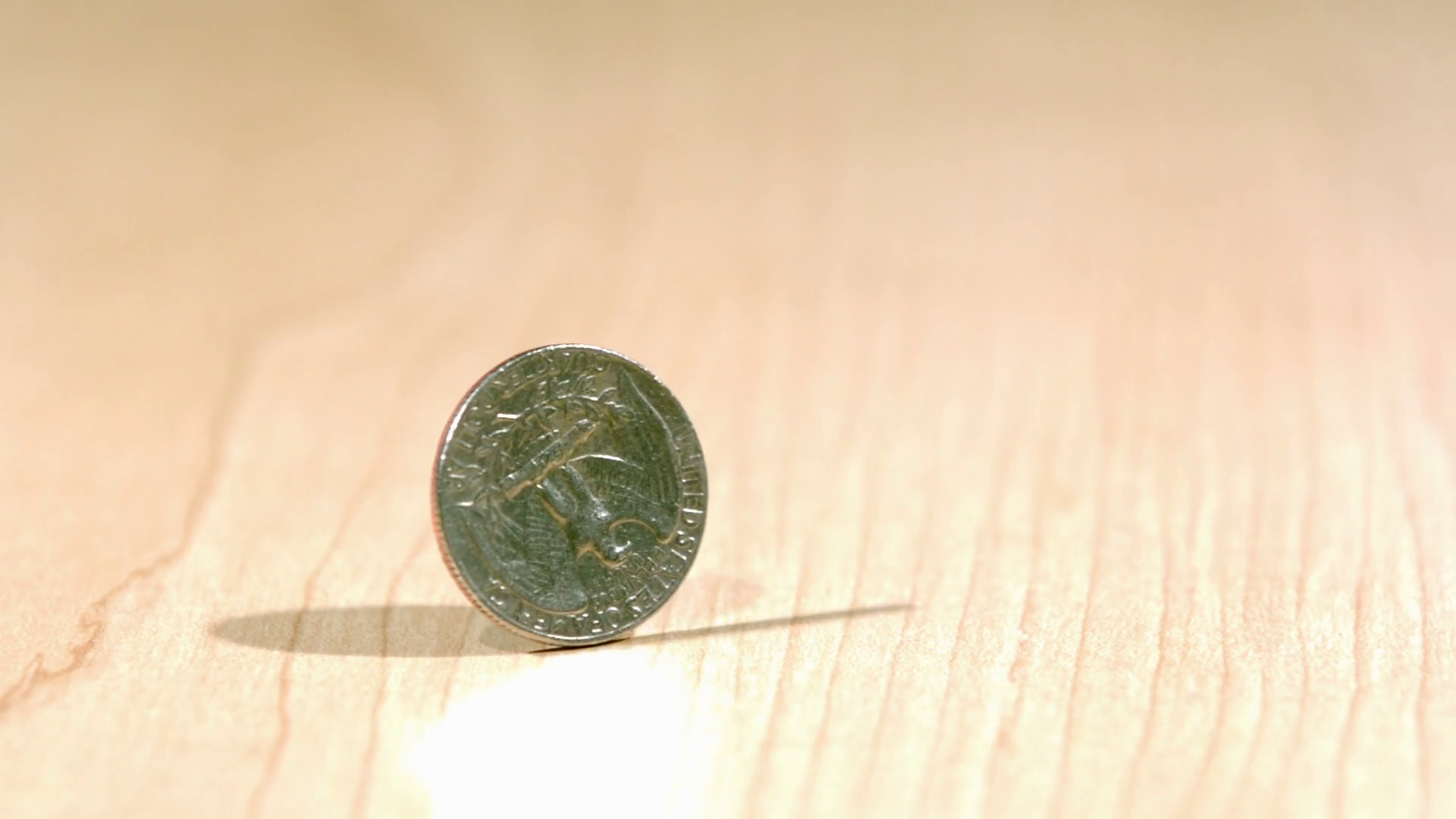 Slow Motion Spinning Quarter 3 Stock Footage SBV300146295 Storyblocks