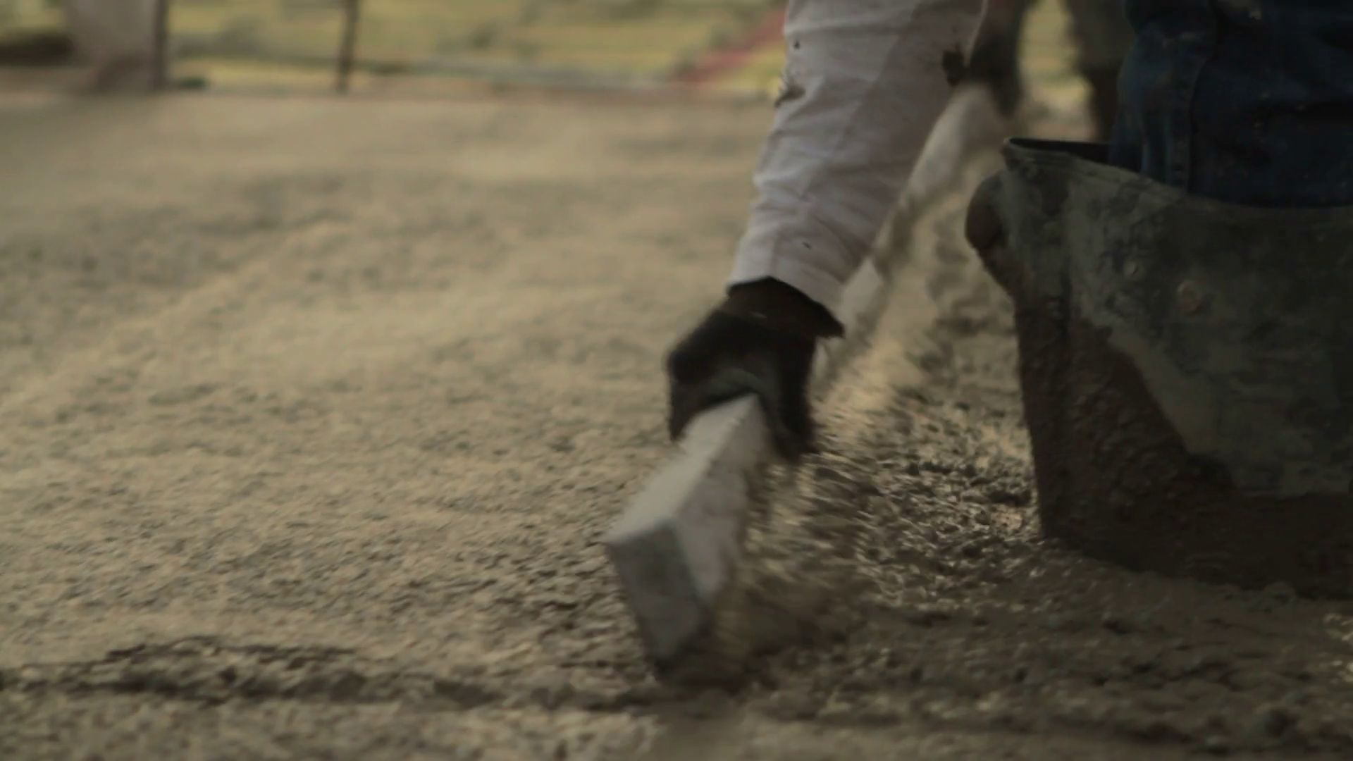 Smoothing Newly Poured Concrete Stock Video Footage Storyblocks