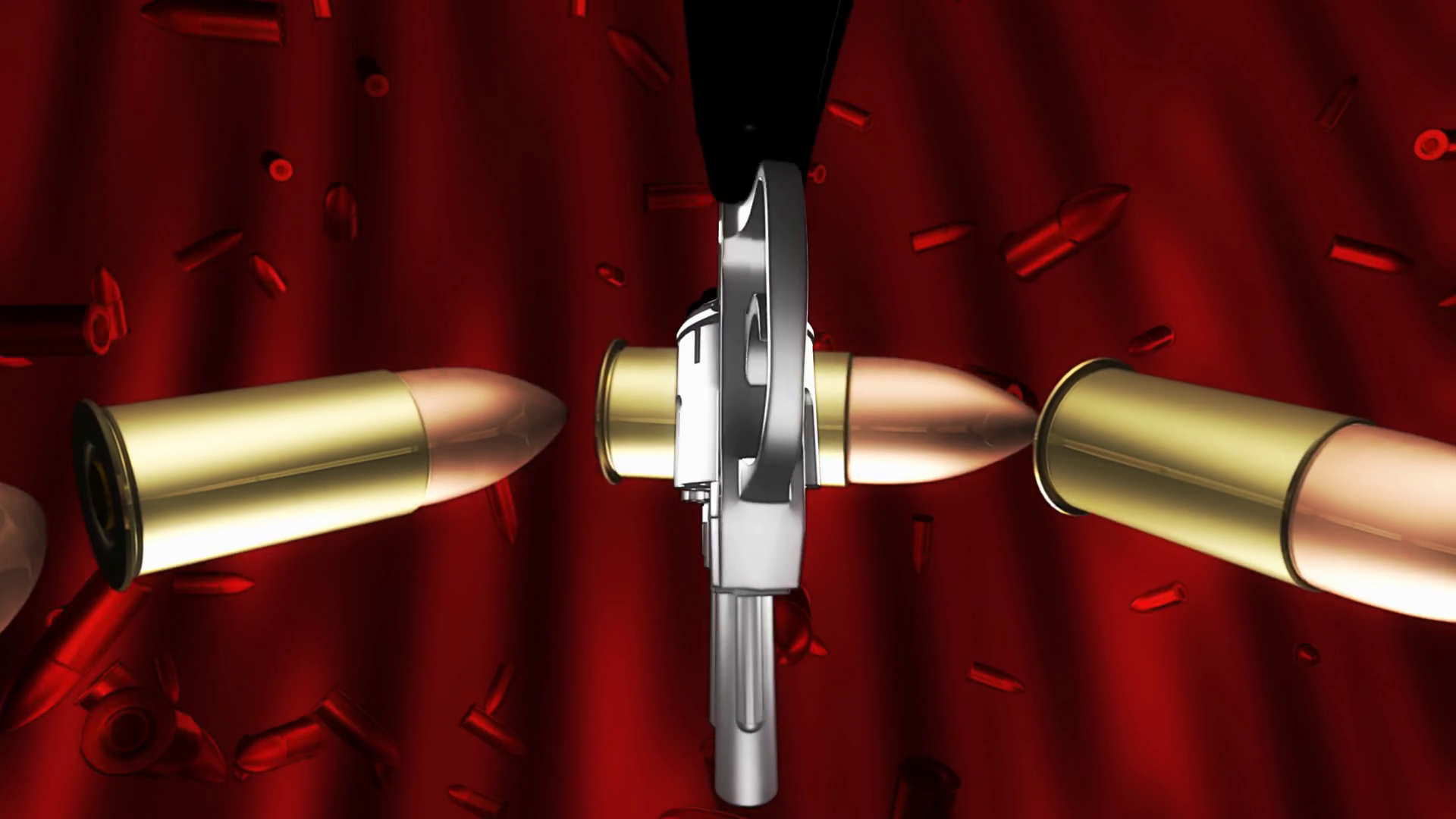 Spinning Guns Surrounded Rotating Falling Stock Motion Graphics SBV