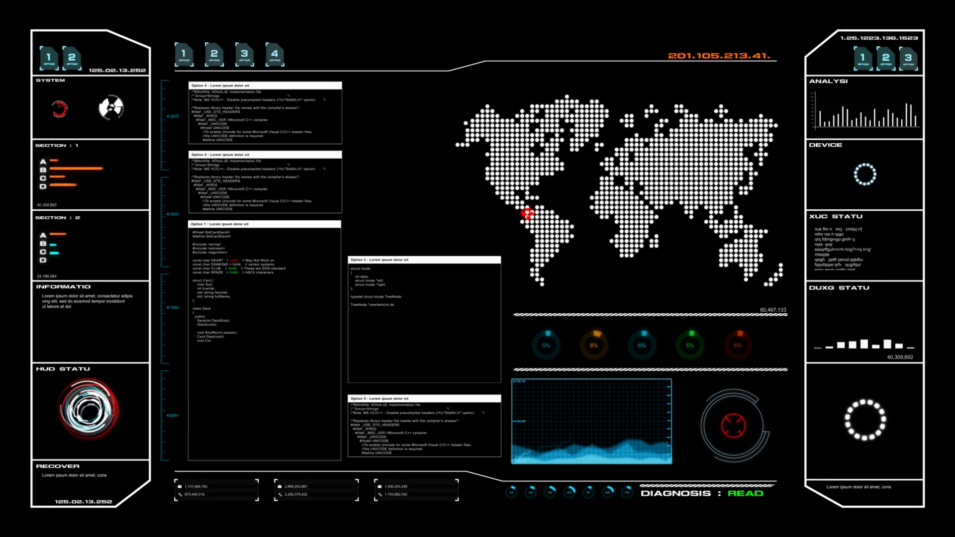 4k Animation Ui User Interface With World Stock Footage SBV-319358132 ...