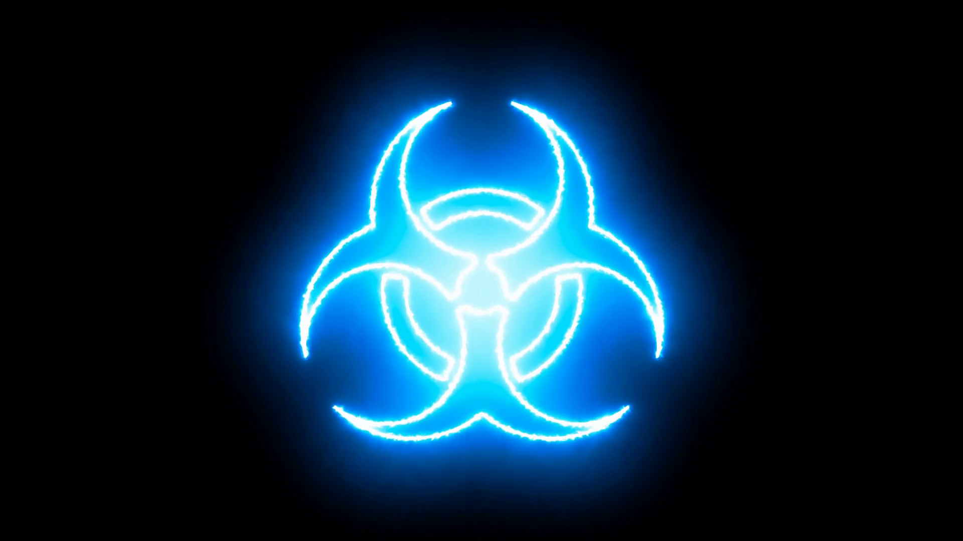 Abstract background with radioactive sign. 3d rendering Stock Video