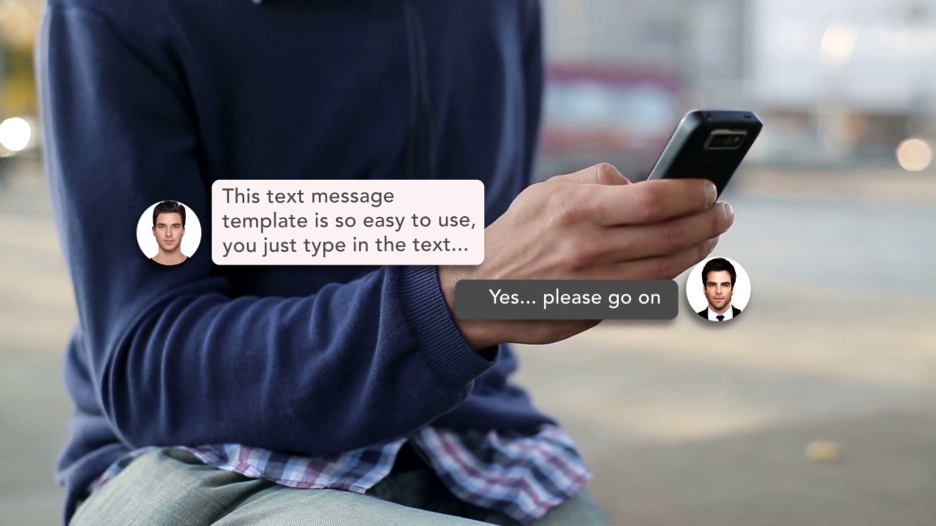 Text Message App Template SBV313347156 Storyblocks