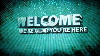 Welcome Text On Grunge Stars