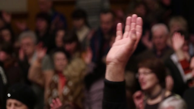 Church Praise Dancing Crowd Stock Footage: Royalty-Free Video Clips ...