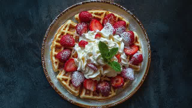 Waffles Syrup Stock Footage: Royalty-Free Video Clips - Storyblocks